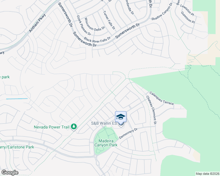 map of restaurants, bars, coffee shops, grocery stores, and more near 2561 Crater Rock Street in Henderson