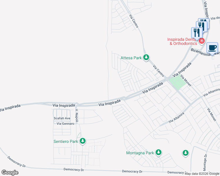 map of restaurants, bars, coffee shops, grocery stores, and more near in Las Vegas