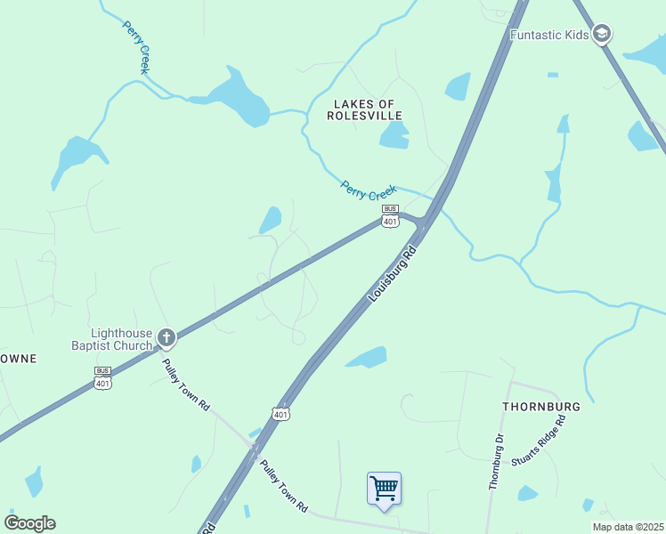 map of restaurants, bars, coffee shops, grocery stores, and more near 1028 North Main Street in Rolesville