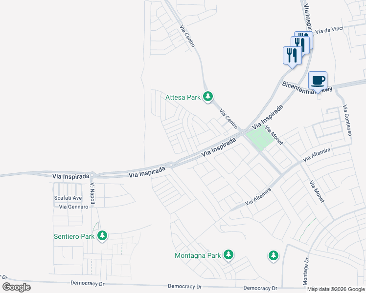 map of restaurants, bars, coffee shops, grocery stores, and more near 2511 ADIGE PLACE in Henderson