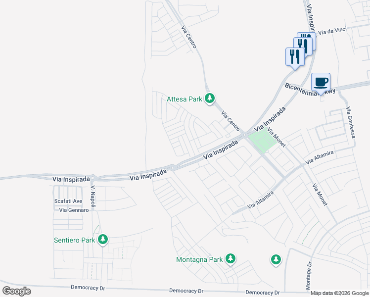 map of restaurants, bars, coffee shops, grocery stores, and more near 2511 ADIGE PLACE in Henderson
