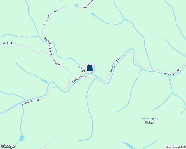 map of restaurants, bars, coffee shops, grocery stores, and more near 7580 Caney Fork Road in Fairview