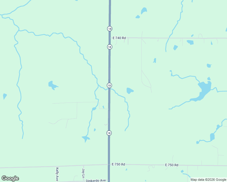 map of restaurants, bars, coffee shops, grocery stores, and more near 740464 Oklahoma 18 in Agra