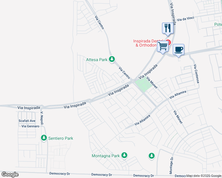 map of restaurants, bars, coffee shops, grocery stores, and more near 3481 Bradano Lane in Henderson