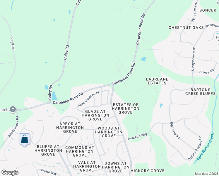 map of restaurants, bars, coffee shops, grocery stores, and more near 5308 Roan Mountain Place in Raleigh