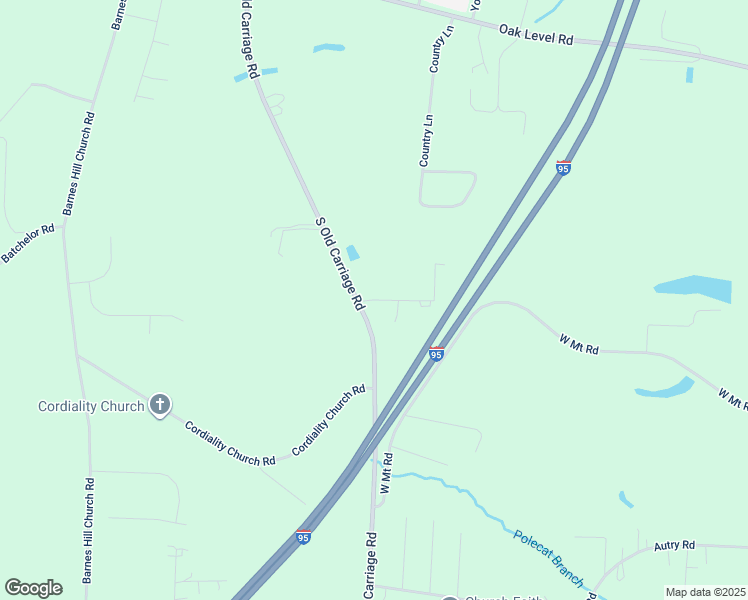map of restaurants, bars, coffee shops, grocery stores, and more near Noell Road in Rocky Mount