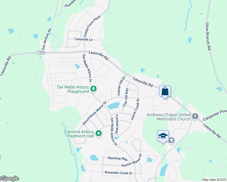 map of restaurants, bars, coffee shops, grocery stores, and more near 118 Dare Pines Way in Durham