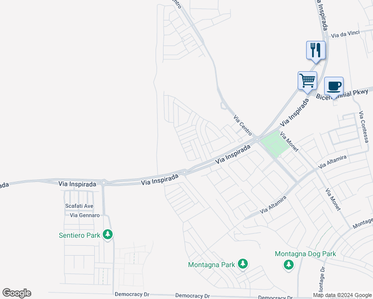 map of restaurants, bars, coffee shops, grocery stores, and more near 3538 Siderno Lane in Henderson
