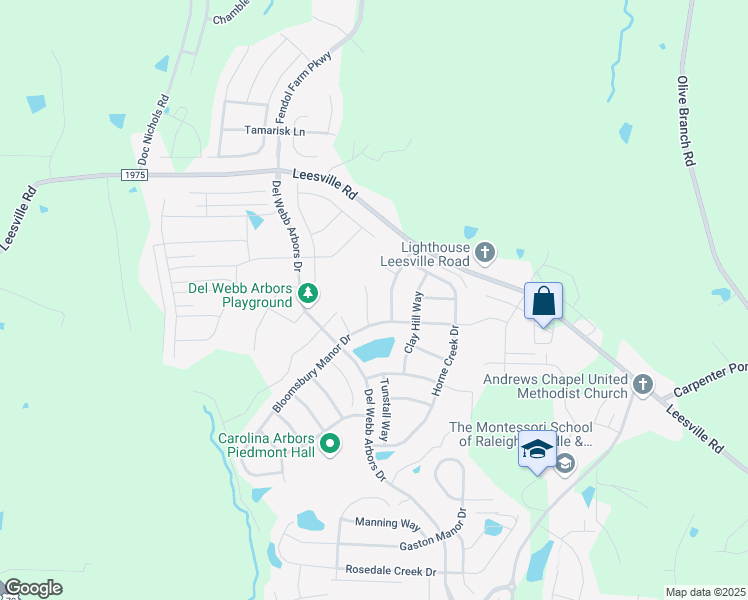 map of restaurants, bars, coffee shops, grocery stores, and more near 118 Dare Pines Way in Durham