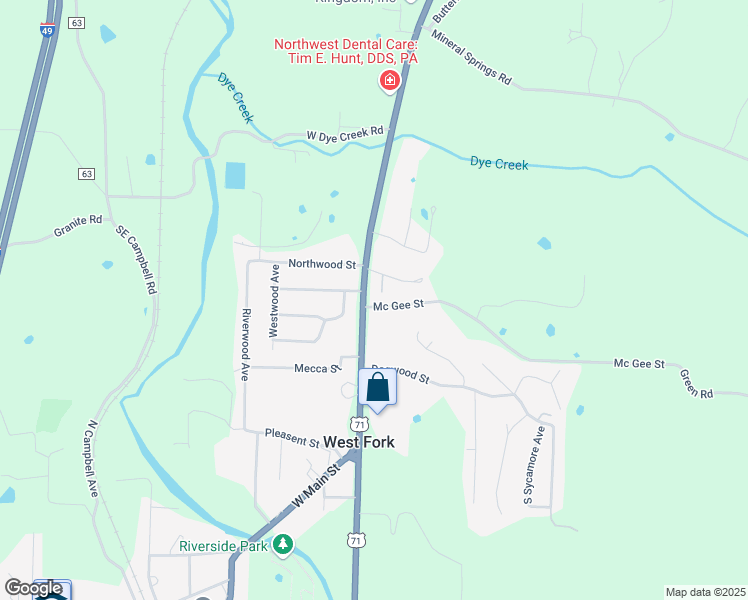 map of restaurants, bars, coffee shops, grocery stores, and more near 25-99 Newlin Road in West Fork
