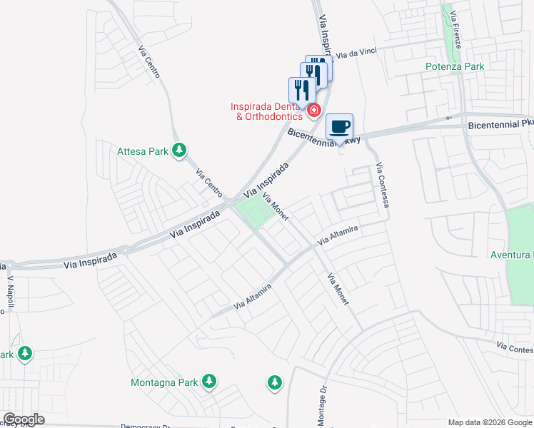 map of restaurants, bars, coffee shops, grocery stores, and more near 2534 Strathmill Ave in Henderson