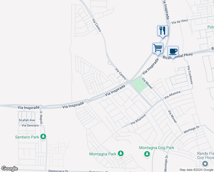 map of restaurants, bars, coffee shops, grocery stores, and more near 3478 Bradano Lane in Henderson