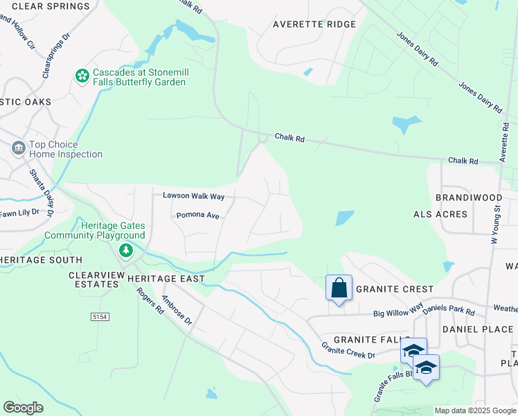 map of restaurants, bars, coffee shops, grocery stores, and more near 2901 Lawson Walk Way in Rolesville