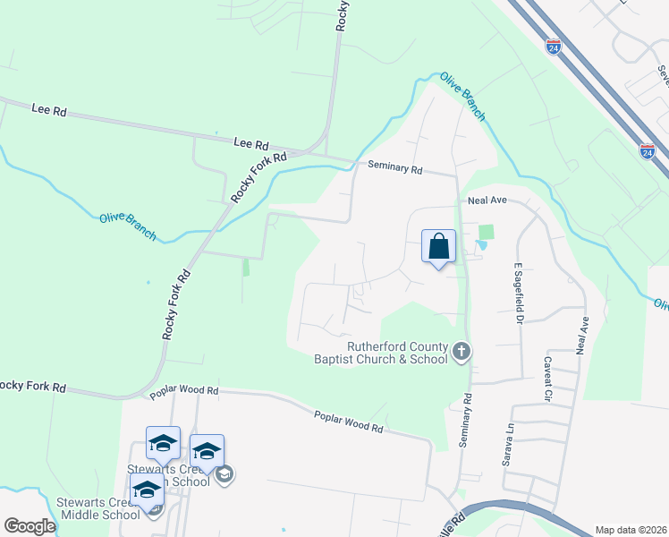 map of restaurants, bars, coffee shops, grocery stores, and more near 110 Viola Court in Smyrna