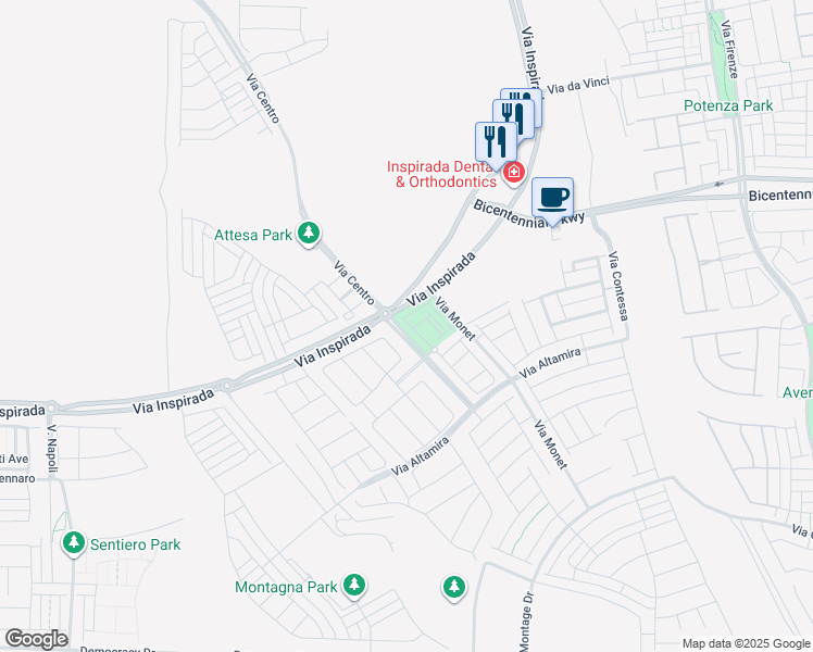 map of restaurants, bars, coffee shops, grocery stores, and more near 2503 Cracked Stone Street in Henderson