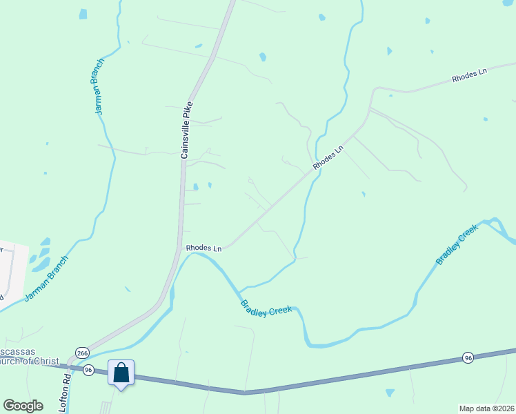 map of restaurants, bars, coffee shops, grocery stores, and more near 6861 Rhodes Lane in Lascassas