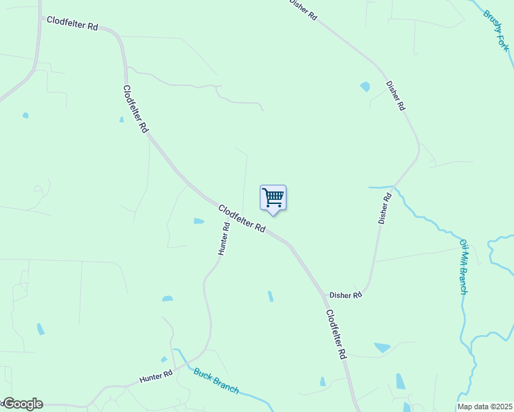 map of restaurants, bars, coffee shops, grocery stores, and more near 3350 Clodfelter Road in Lexington