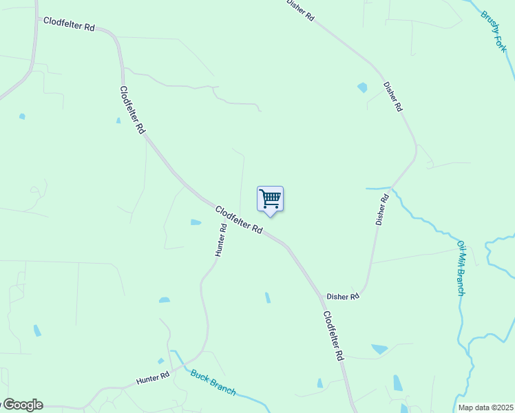 map of restaurants, bars, coffee shops, grocery stores, and more near 3350 Clodfelter Road in Lexington