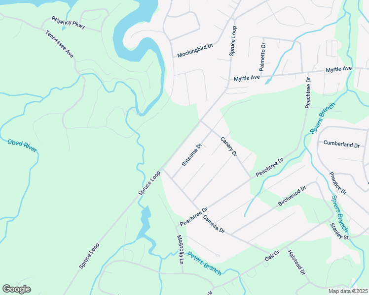 map of restaurants, bars, coffee shops, grocery stores, and more near 697 Spruce Loop in Crossville