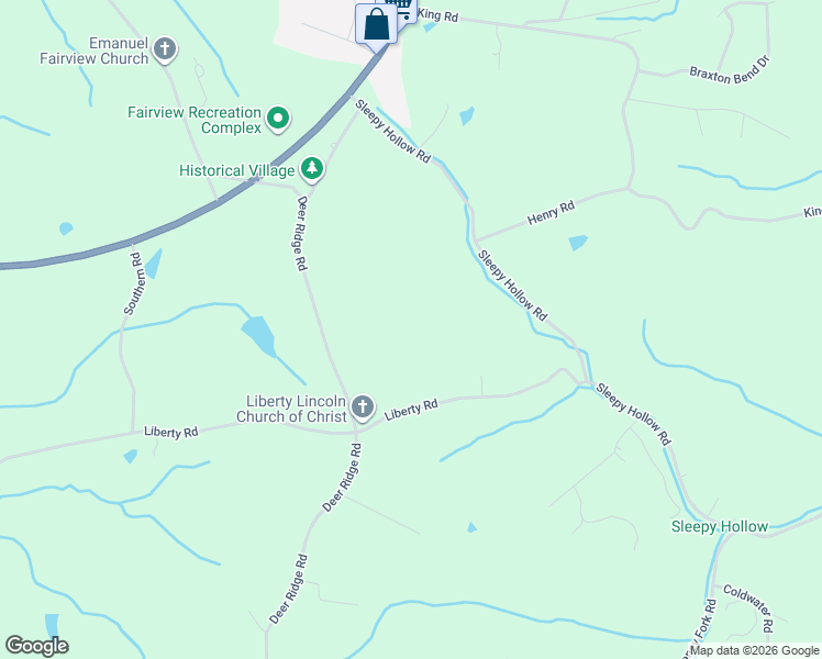 map of restaurants, bars, coffee shops, grocery stores, and more near 7334 Liberty Road in Fairview