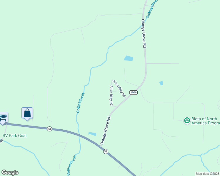 map of restaurants, bars, coffee shops, grocery stores, and more near 445 Alton Riley Road in Chapel Hill