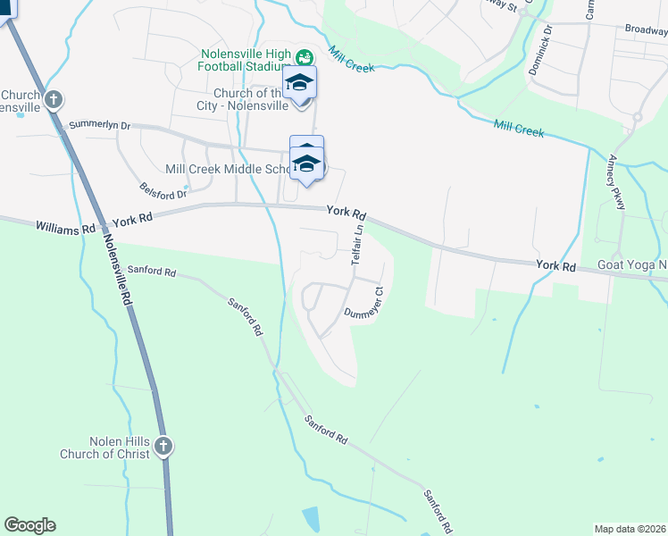 map of restaurants, bars, coffee shops, grocery stores, and more near 711 Delamotte Pass in Nolensville