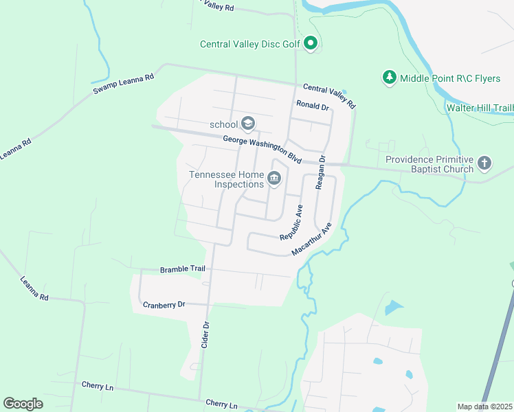 map of restaurants, bars, coffee shops, grocery stores, and more near 1013 Spartacus Way in Murfreesboro