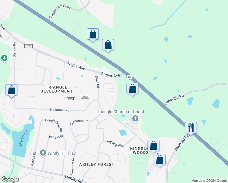 map of restaurants, bars, coffee shops, grocery stores, and more near 1200 Discovery Way in Durham
