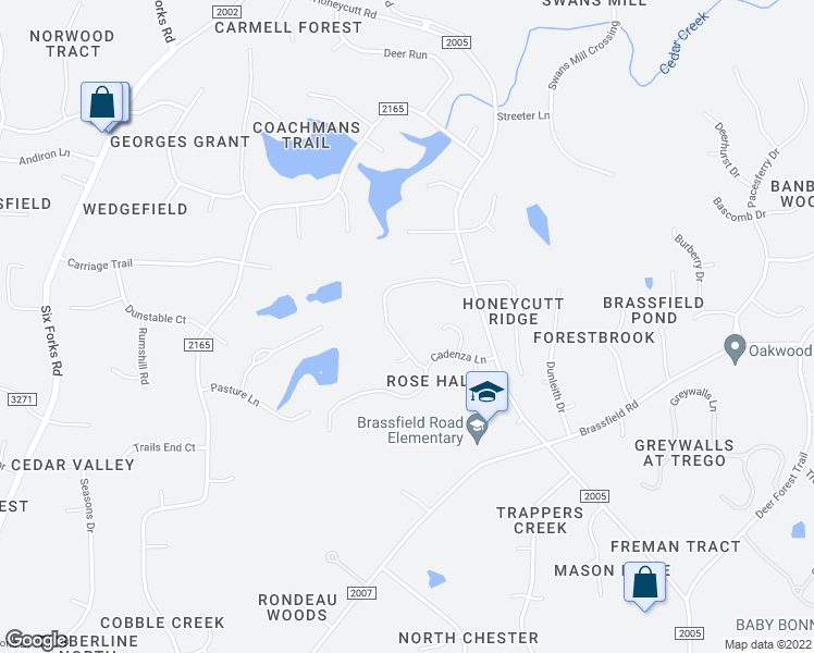 map of restaurants, bars, coffee shops, grocery stores, and more near 11312 Royal Amber Way in Raleigh