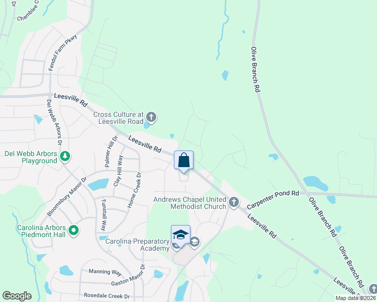 map of restaurants, bars, coffee shops, grocery stores, and more near 2017 Oakdale Drive in Durham