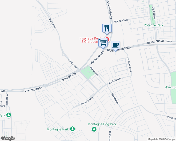 map of restaurants, bars, coffee shops, grocery stores, and more near 3334 Birdseye Maple Avenue in Henderson