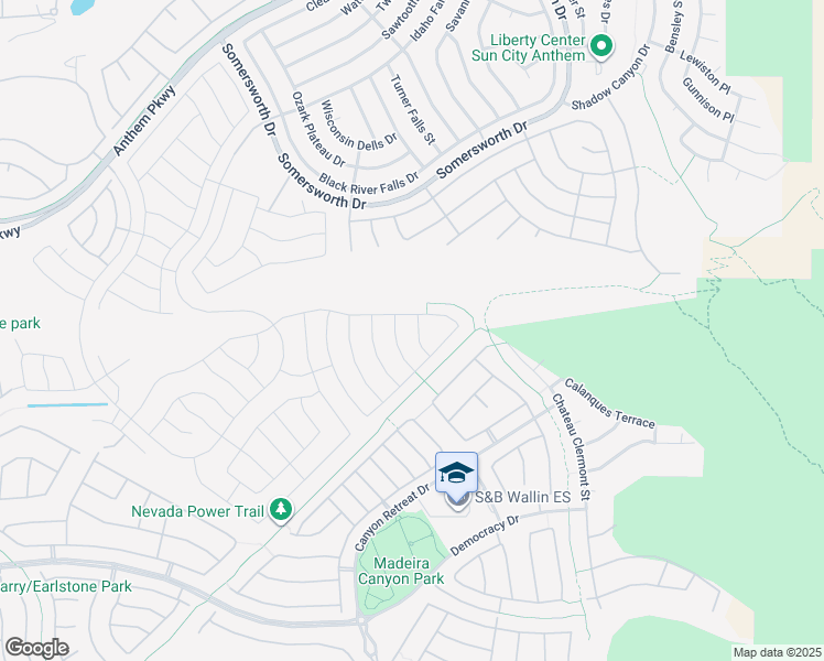 map of restaurants, bars, coffee shops, grocery stores, and more near 2513 Nashira Street in Henderson