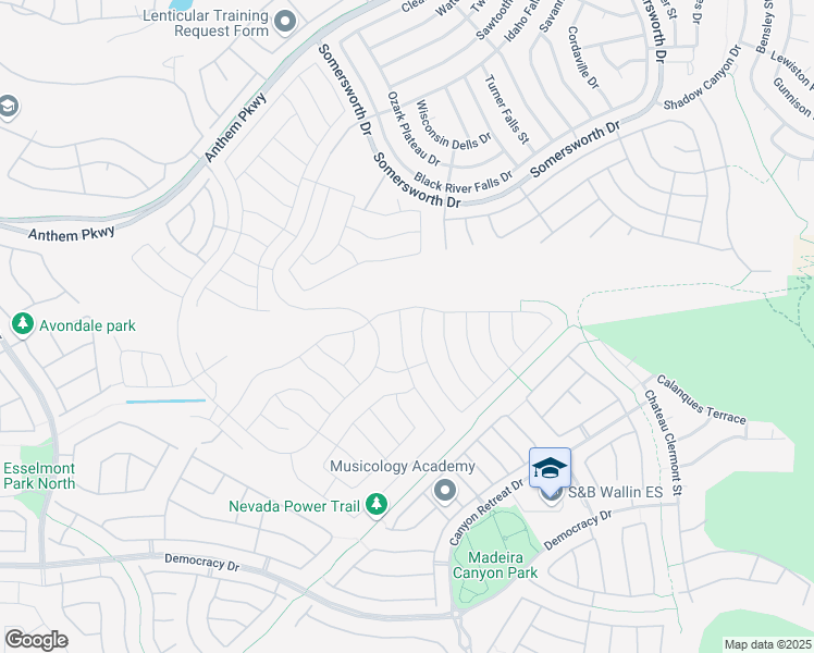 map of restaurants, bars, coffee shops, grocery stores, and more near 2506 Starlight Valley Street in Henderson