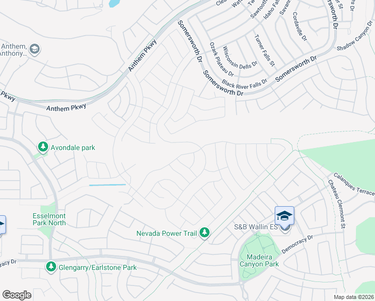 map of restaurants, bars, coffee shops, grocery stores, and more near 2452 Jada Drive in Henderson