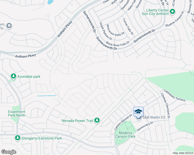 map of restaurants, bars, coffee shops, grocery stores, and more near 2500 Solera Sky Drive in Henderson