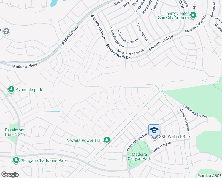 map of restaurants, bars, coffee shops, grocery stores, and more near 2500 Solera Sky Drive in Henderson