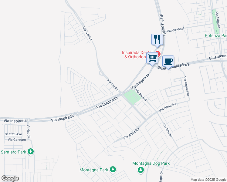 map of restaurants, bars, coffee shops, grocery stores, and more near 3151 Segesta Avenue in Henderson