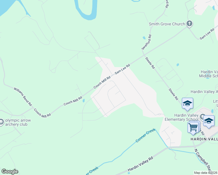 map of restaurants, bars, coffee shops, grocery stores, and more near 11636 Hardin Valley Road in Knoxville