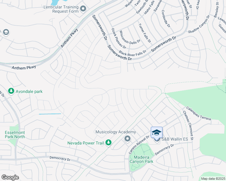 map of restaurants, bars, coffee shops, grocery stores, and more near 2407 Jada Drive in Henderson