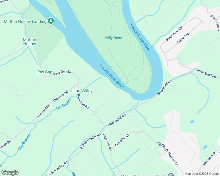 map of restaurants, bars, coffee shops, grocery stores, and more near 2248 French Broad River Road in Seymour