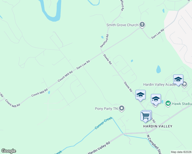 map of restaurants, bars, coffee shops, grocery stores, and more near 2512 Caspian Drive in Knoxville