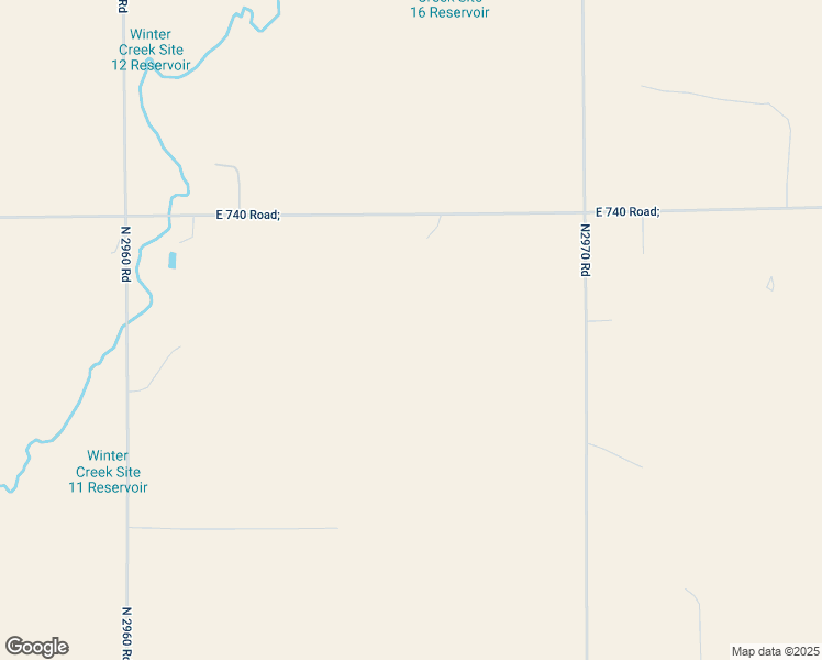 map of restaurants, bars, coffee shops, grocery stores, and more near 27610 East 740 Road in Crescent