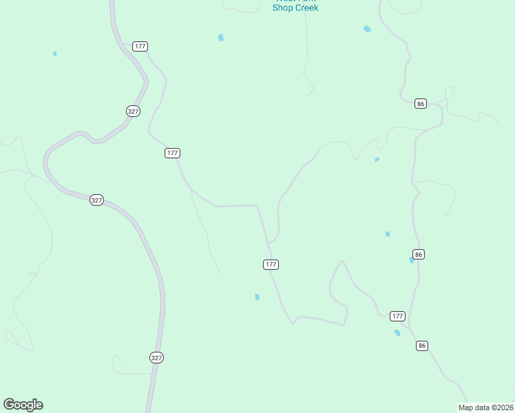 map of restaurants, bars, coffee shops, grocery stores, and more near County Road 177 in Newton County