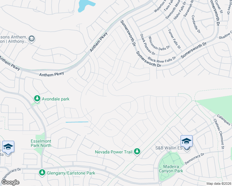 map of restaurants, bars, coffee shops, grocery stores, and more near 2381 Ecliptic Street in Henderson