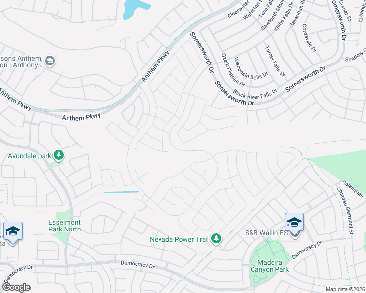 map of restaurants, bars, coffee shops, grocery stores, and more near 2576 Serene Moon Drive in Henderson