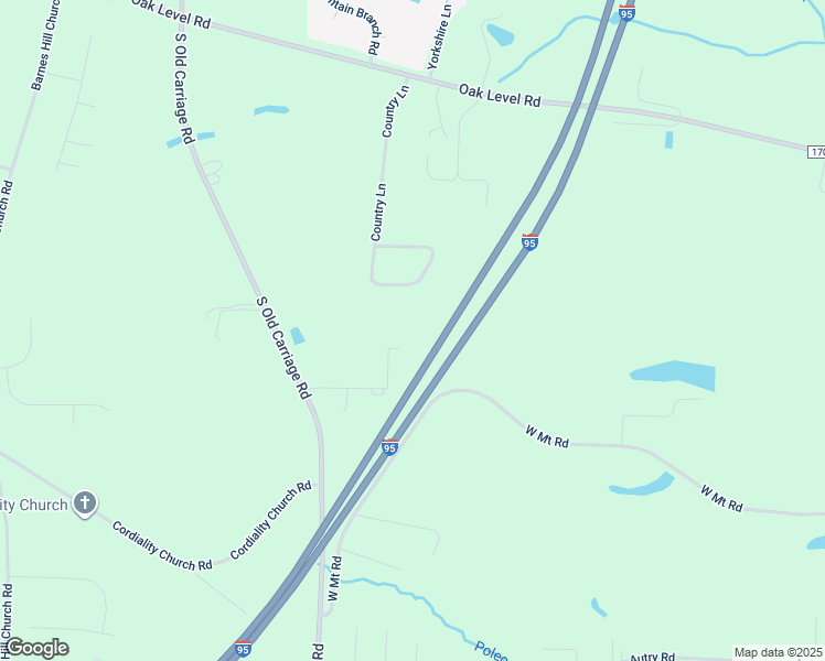 map of restaurants, bars, coffee shops, grocery stores, and more near Noell Road in Rocky Mount