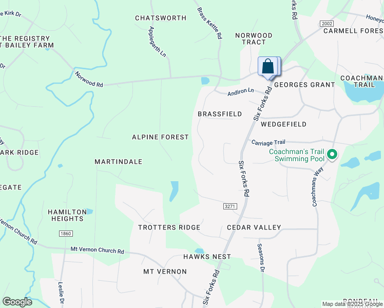 map of restaurants, bars, coffee shops, grocery stores, and more near 10801 Brass Kettle Road in Raleigh