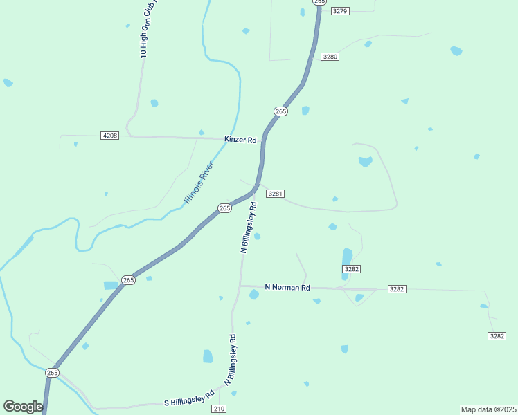 map of restaurants, bars, coffee shops, grocery stores, and more near 12554 North Billingsley Road in Prairie Grove