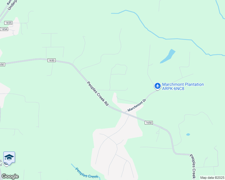 map of restaurants, bars, coffee shops, grocery stores, and more near Lucy Lane in Advance
