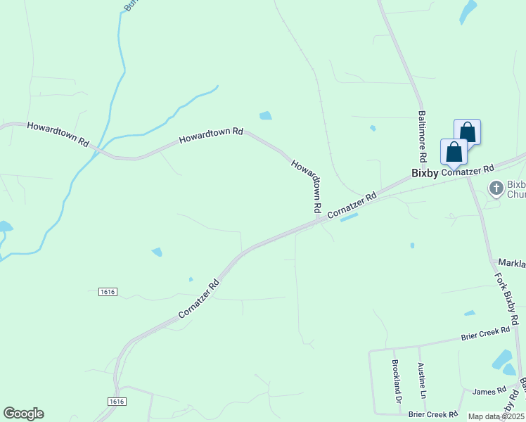 map of restaurants, bars, coffee shops, grocery stores, and more near 1941 Cornatzer Road in Mocksville
